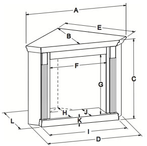 EMBC11 Standard Corner Mantle Dimensions