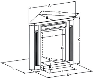 EMBC3 Corner Mantle Dimensions