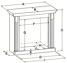 EMBF11 Standard Mantle Dimensions